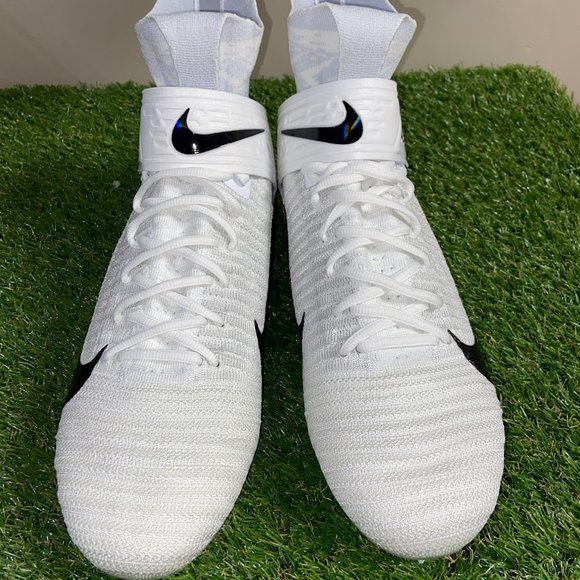 Nike Alpha Menace Elite 2 Flyknit White Football Cleats Men Size AO3374-101 main image 15